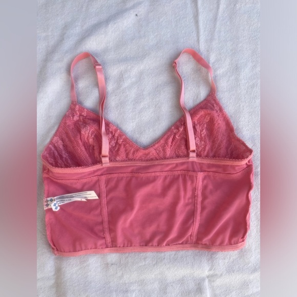 intimately free people pink lace bralette sz. small - Picture 7 of 11